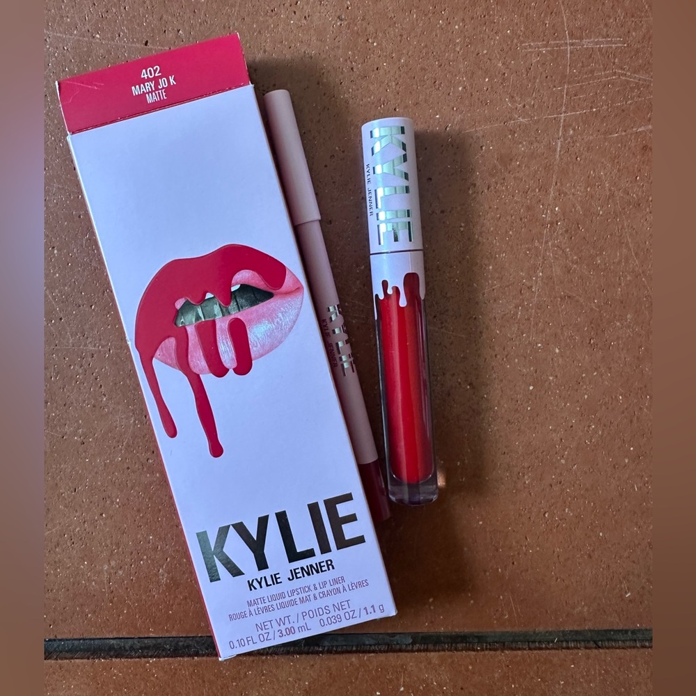 Kylie Cosmetics • NIB ‘Mary Jo K’ Matte Liquid Lipstick & Lip Liner Set • New - Picture 2 of 7